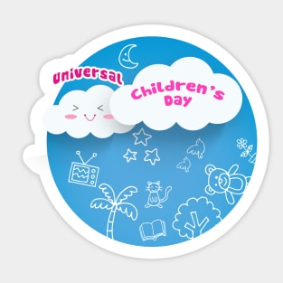 Happy Universal Children Day Sticker